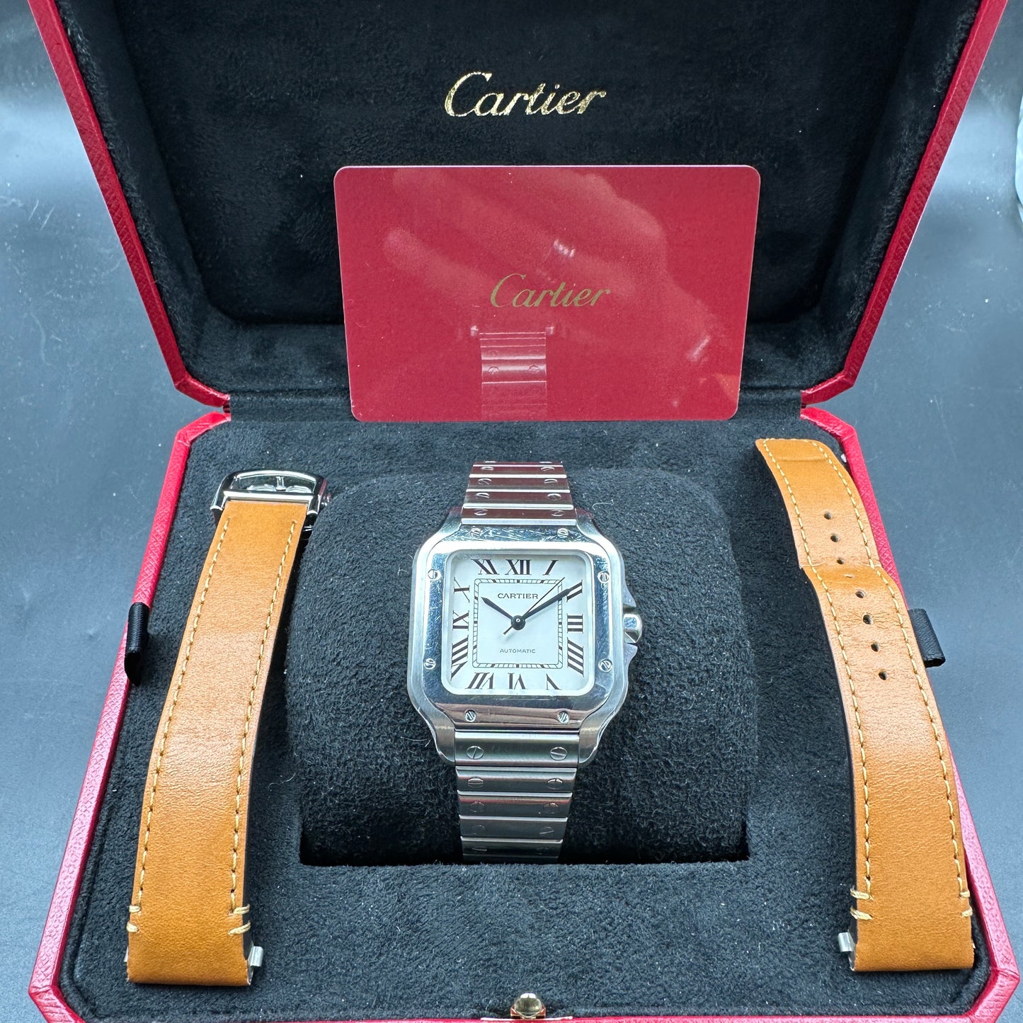 CARTIER SANTOS MEDIUM WSSA0010 FULL SET 2018