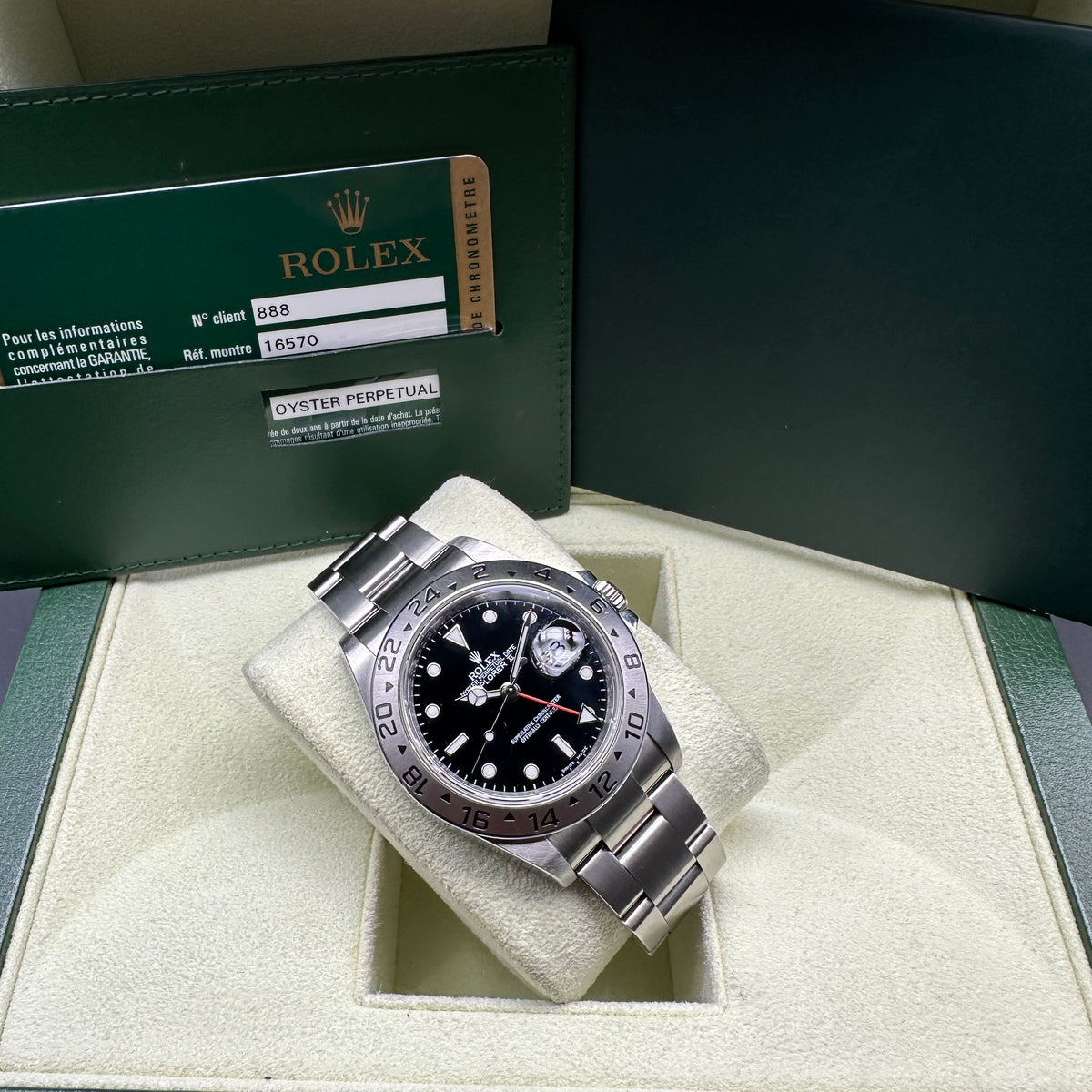 ROLEX EXPLORER II 40mm 16570 FULL SET 2008 Cal.3186 RRR