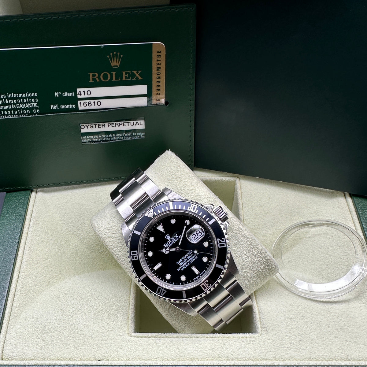 ROLEX SUBMARINER 40mm 16610 FULL SET 2008 RRR BLUE BEZEL