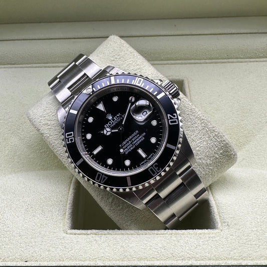 ROLEX SUBMARINER 40mm 16610 FULL SET 2008 RRR BLUE BEZEL