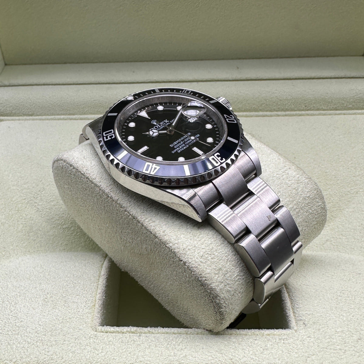 ROLEX SUBMARINER 40mm 16610 FULL SET 2008 RRR BLUE BEZEL