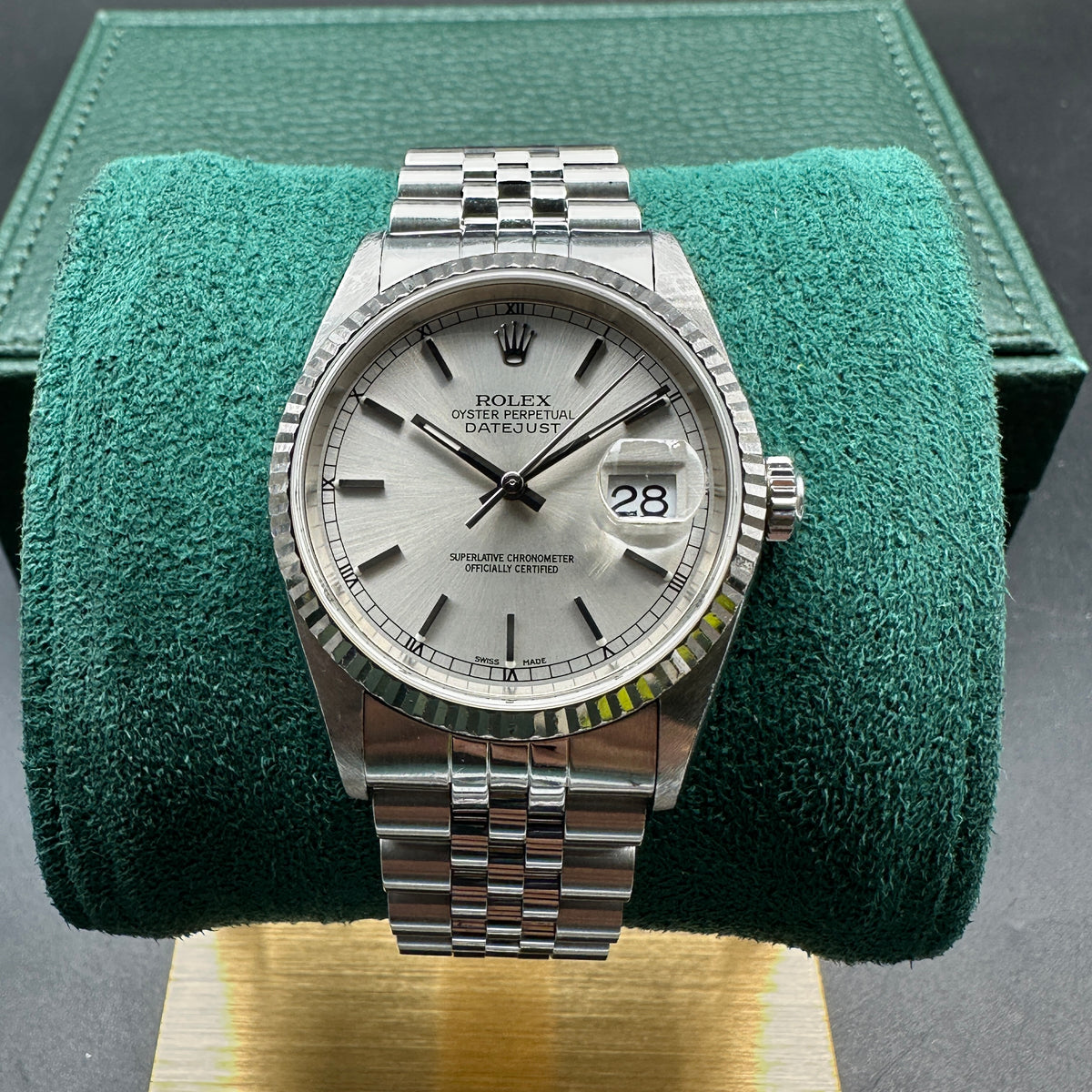 ROLEX DATEJUST 36mm 16234 FULL SET 2002